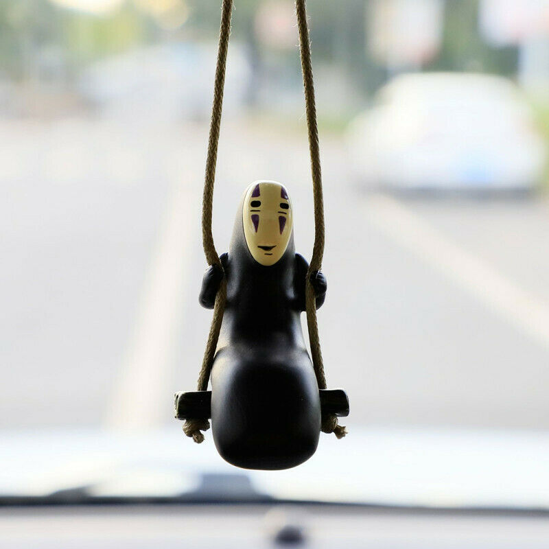 Cute Anime Ornaments Faceless Male Car Rearview Mirror Pendant Auto Decoration