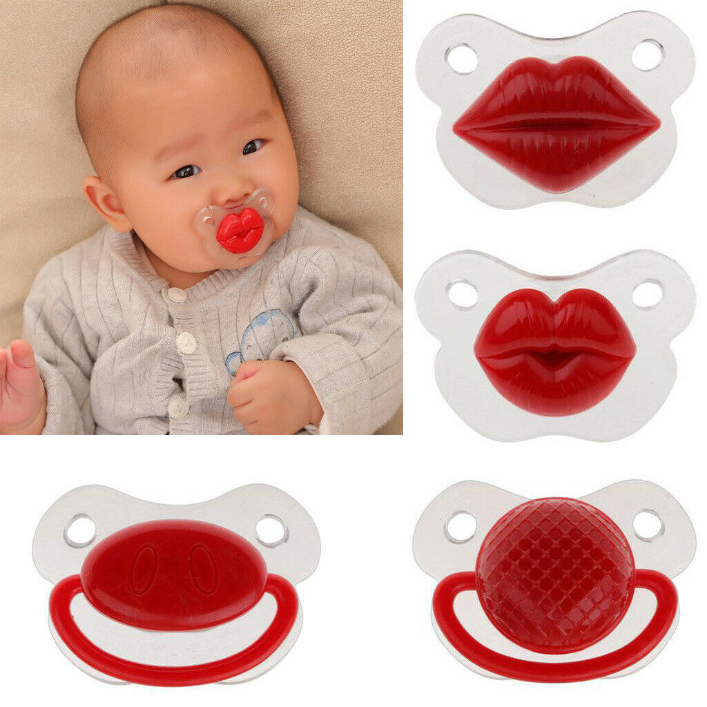 Fun Soft Silicone Baby Pacifiers Shoother Nipple Small Lips