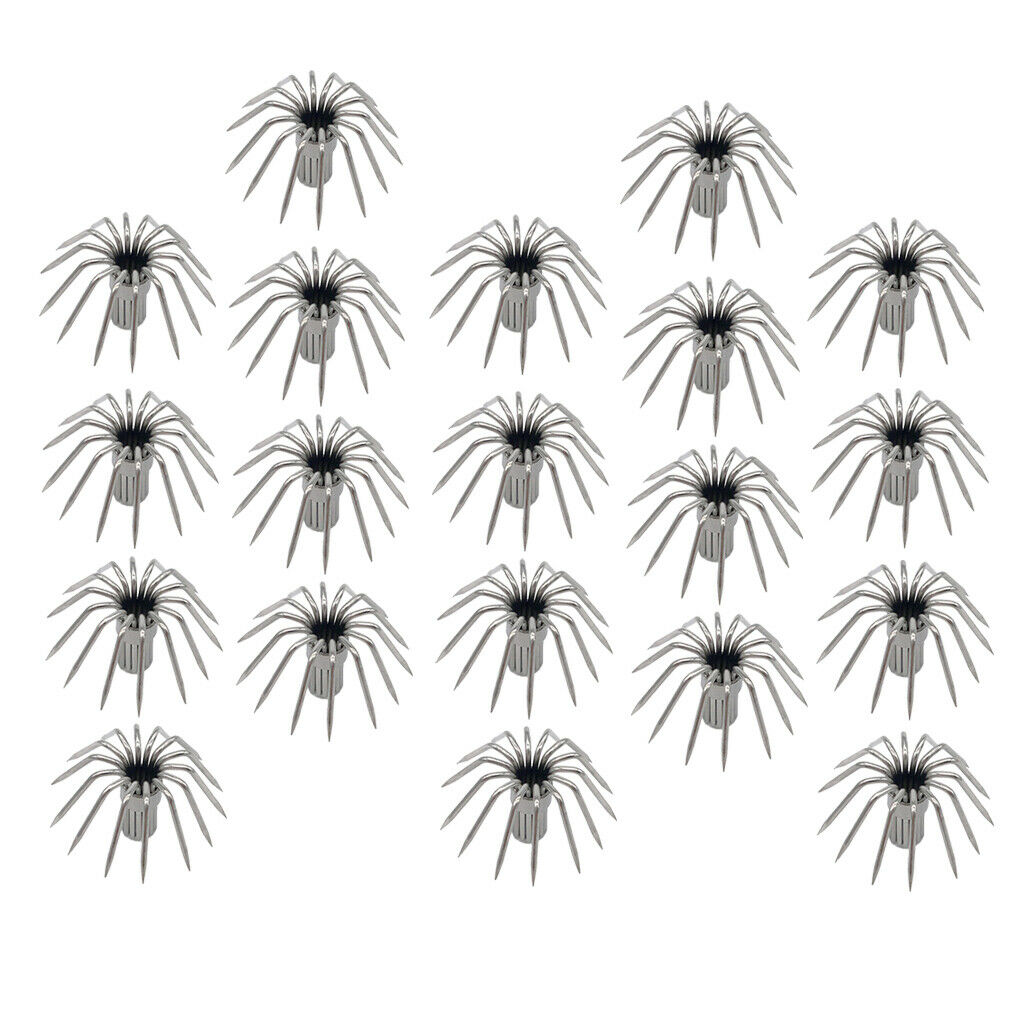 20pcs 12points 14points Shrimp Nickel Squid Hooks 1.9cm