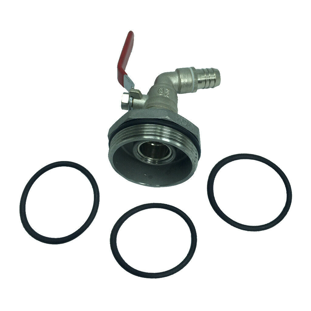 45Â° Ton Barrel Valve Adapter Spigot Oil PVC Valve for 200/210L Barrel DN50