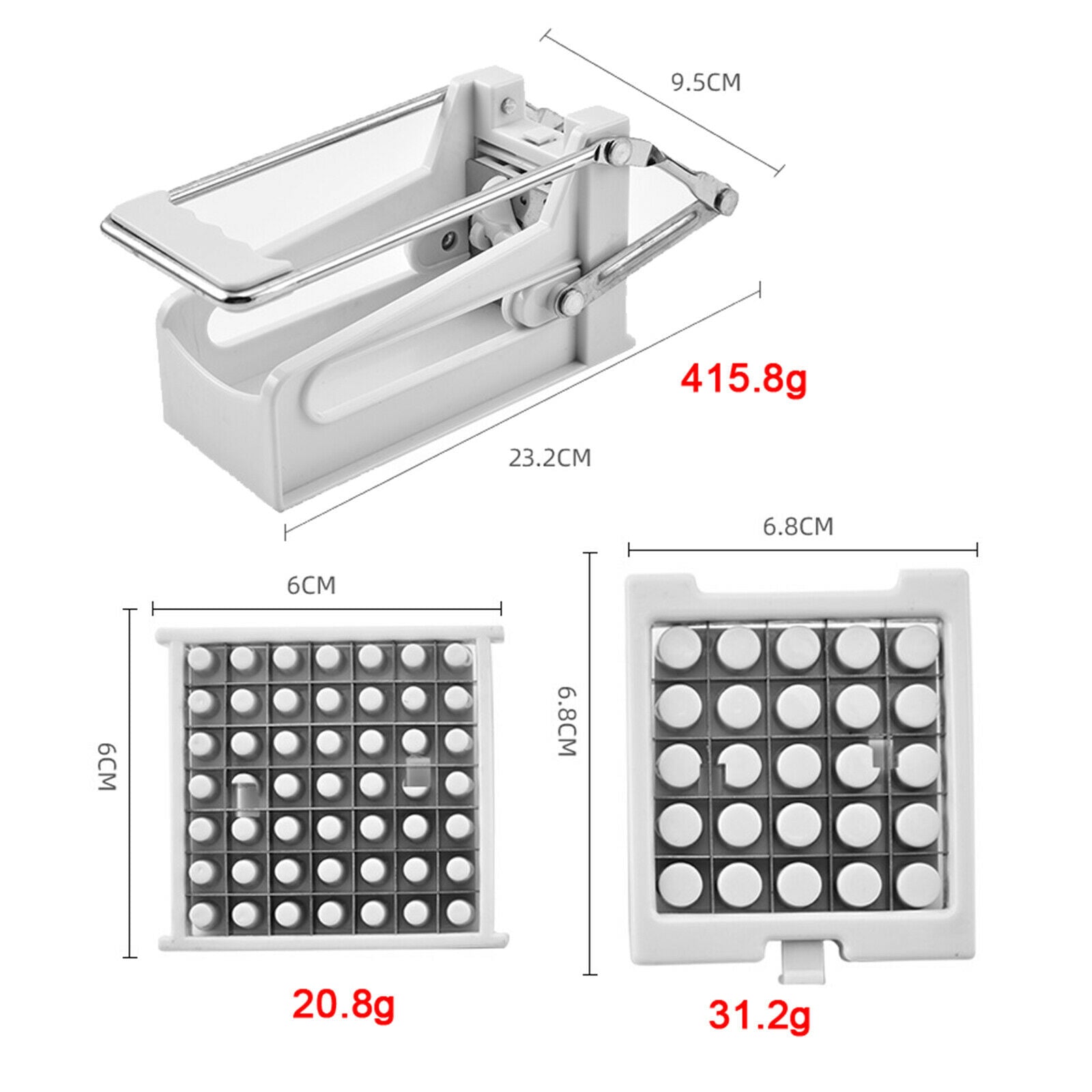 French Fries Cutter Potato Onion Salads Vegetable Slicer Hacker