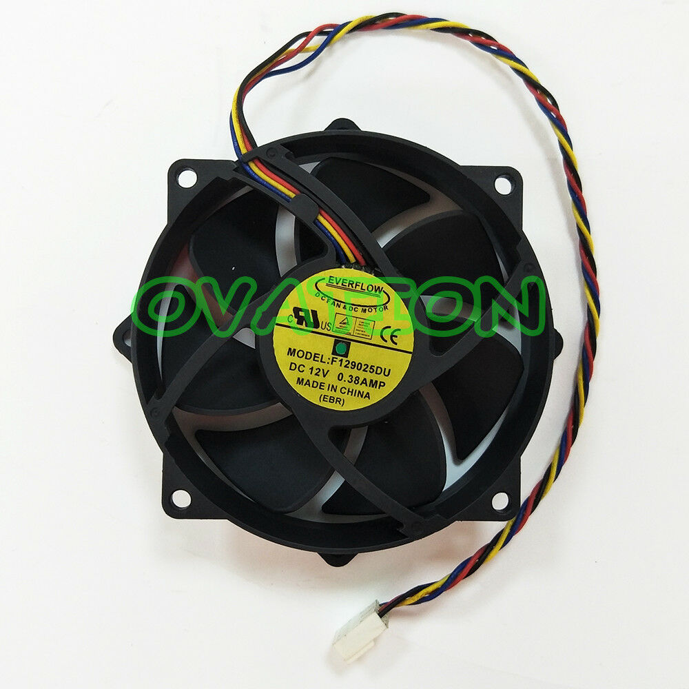 For EVERFLOW F129025DU fan 12V 0.38A 4pin PWM 90*25mm