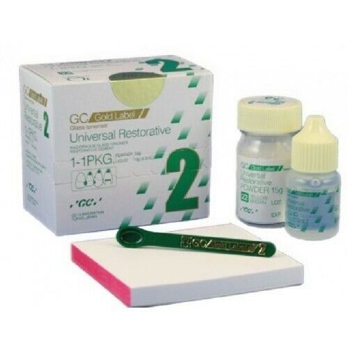 Dental GC Fuji II Glass Ionomer Restorative Cement Restorative Powder Liquid