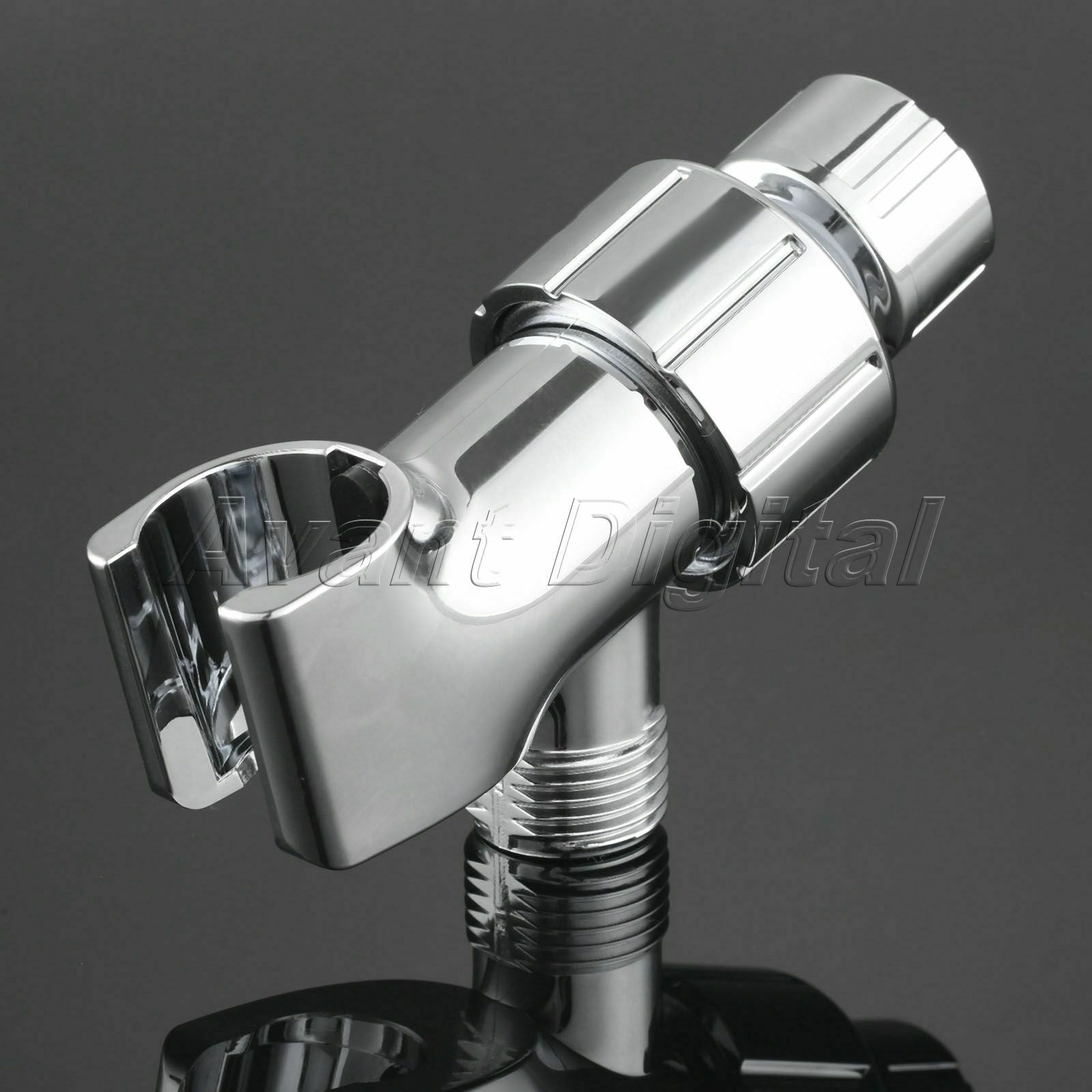 Universal Shower Head Holder G1/2 Thread Arm Mounted Adjustable No Screw Require