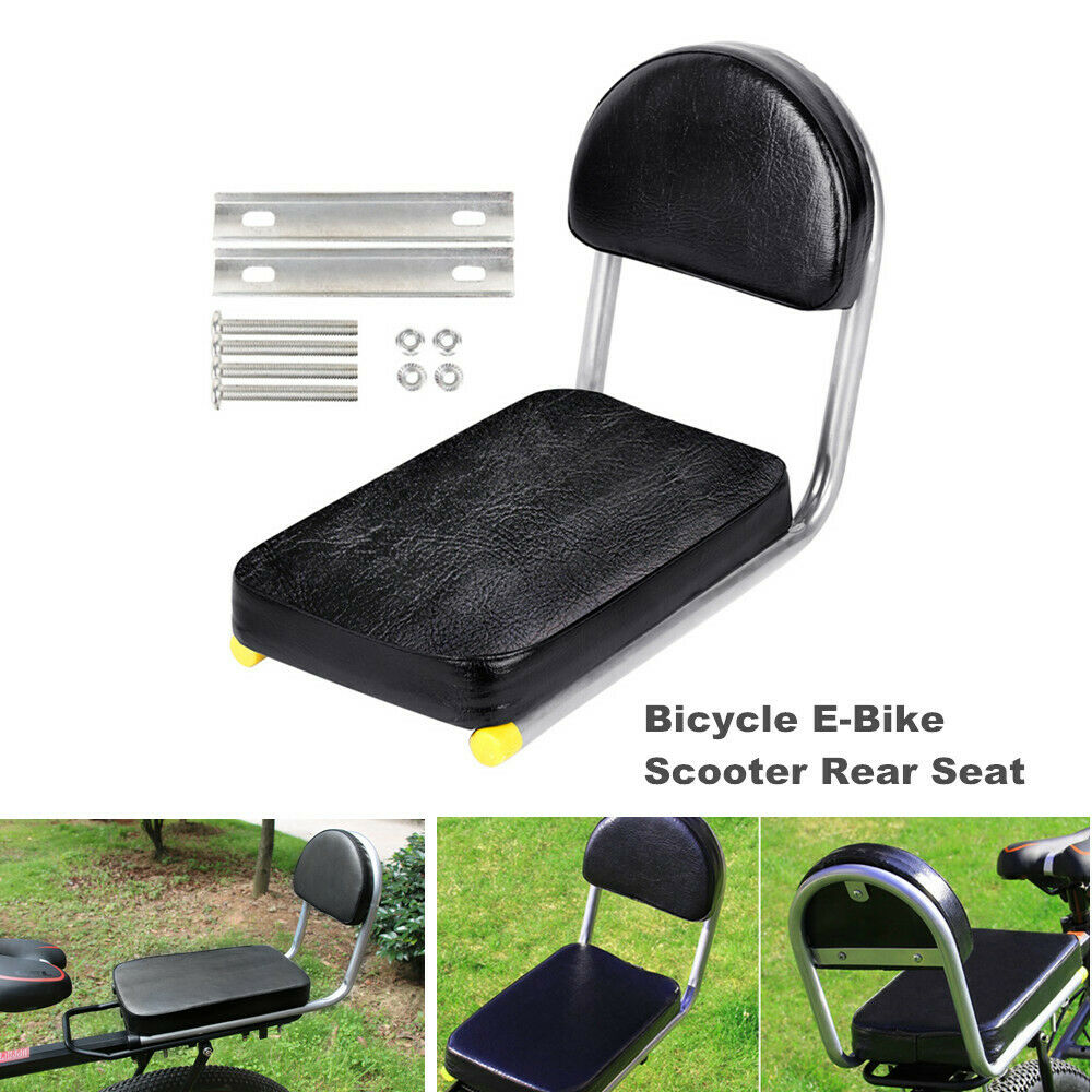 1PCS Bicycle E-Bike Padded Rear Seat Back Rest Passenger Extended Sponge Cushion