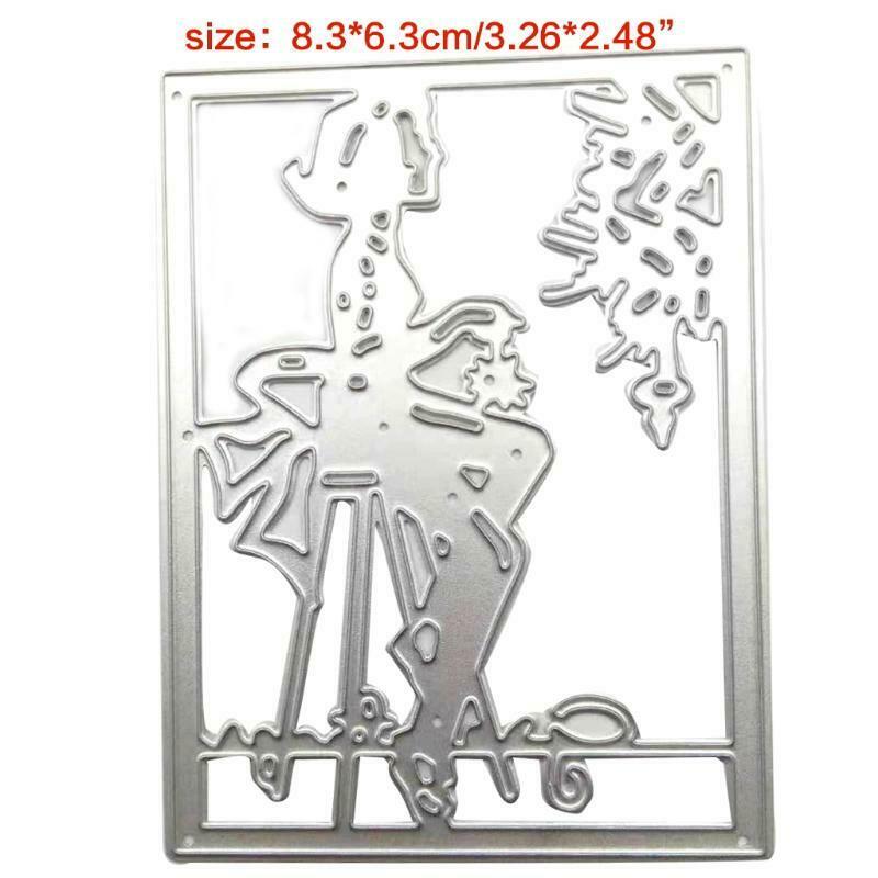 Girl Metal Cutting Dies Stencil DIY Scrapbooking Album Paper Card Template Mold