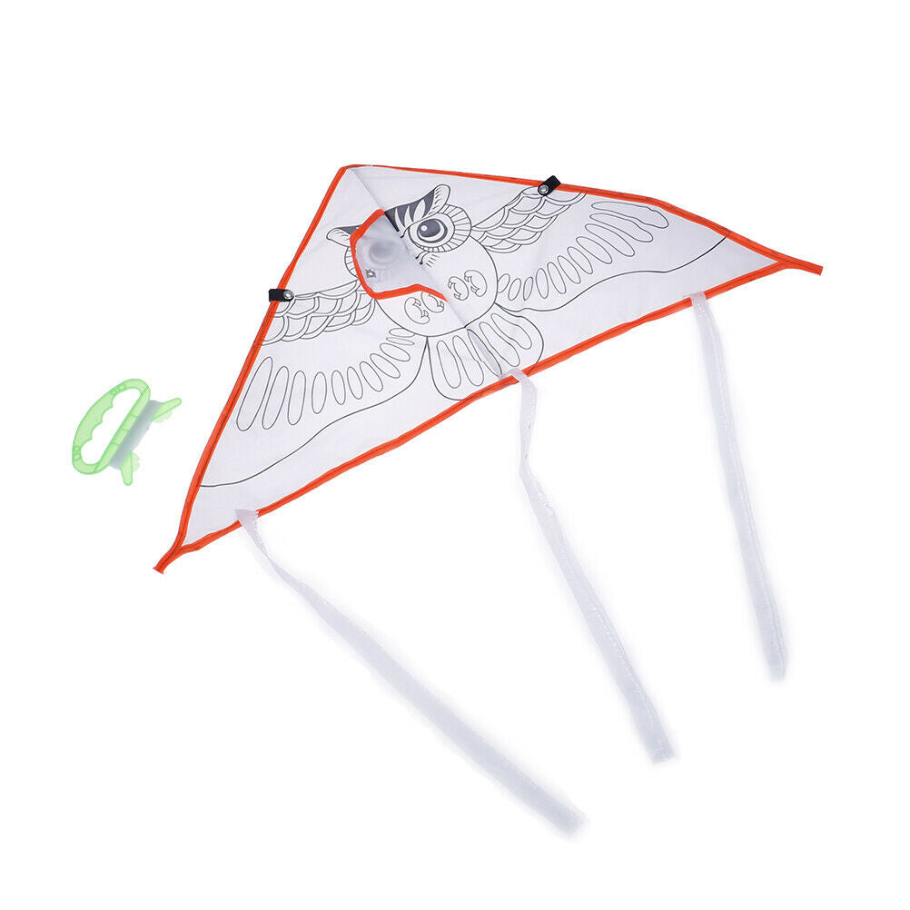 1Pc DIY Cartoon painting kite foldable outdoor kite children kids sport t.l8