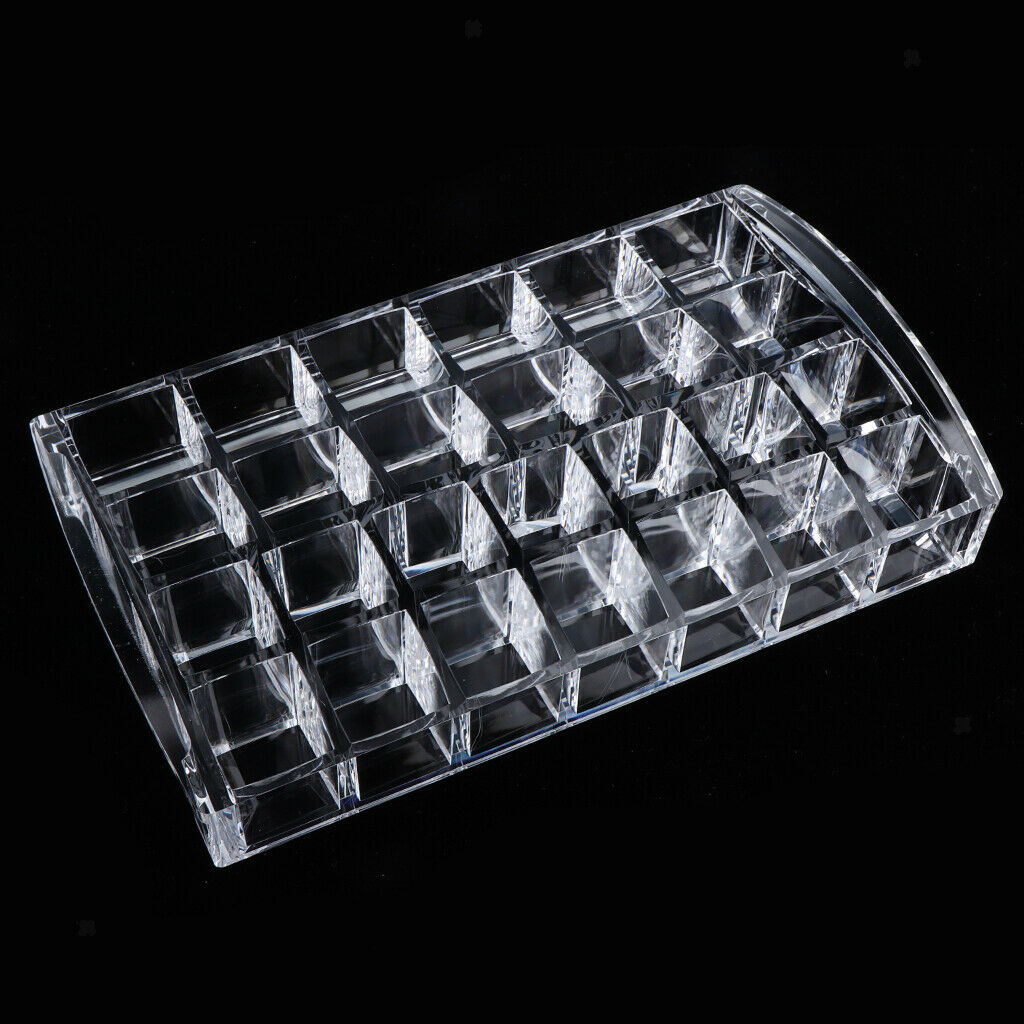 26 Slots Acrylic Lipsticks Holder Storage Cosmetic Organizer Display Stand