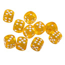 Six Side Dice Spot Dices for Board Game Toys RPG DND MTG Table Games Yellow