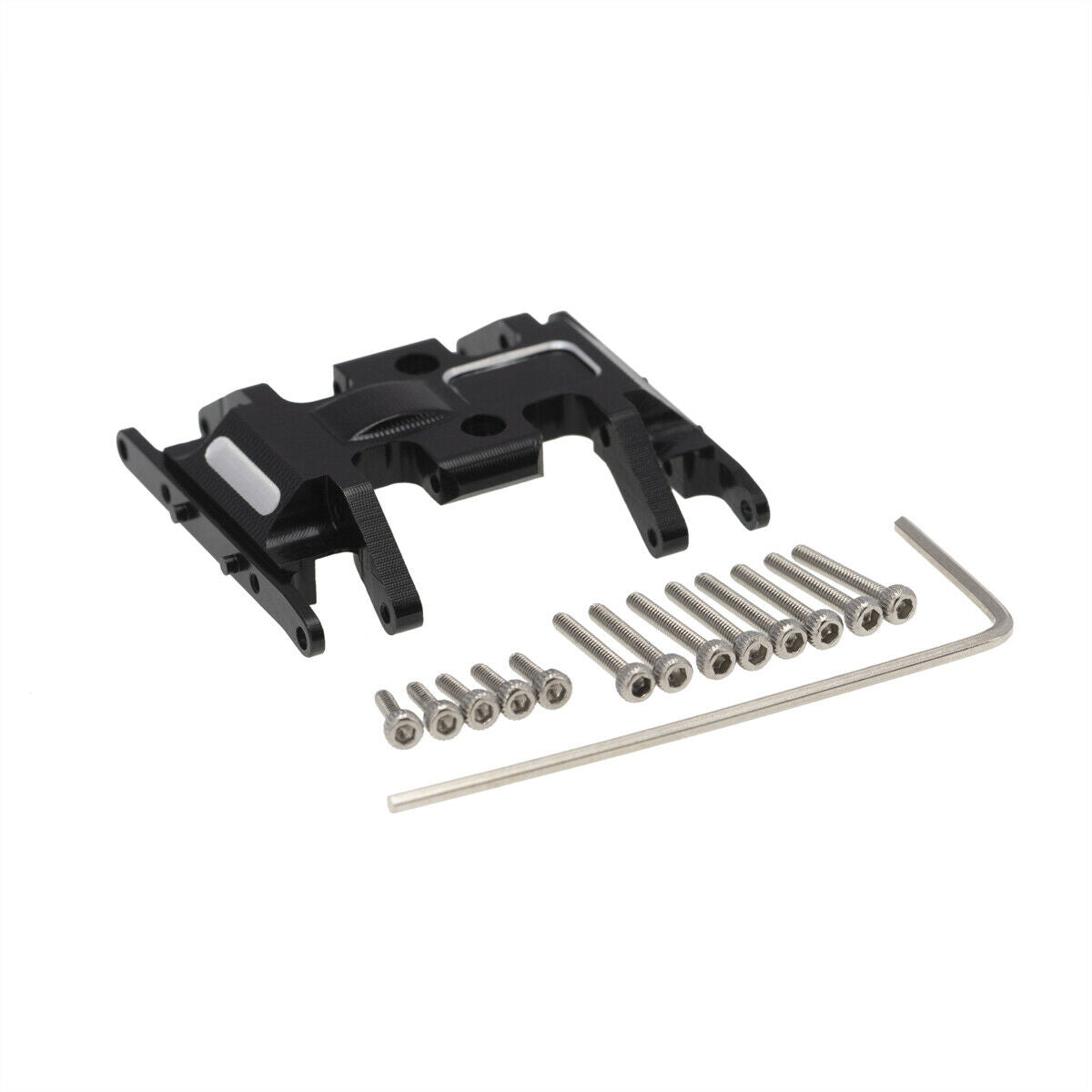 Aluminum alloy chassis Base Center Skid plate fixing frame for Axial SCX24 90081