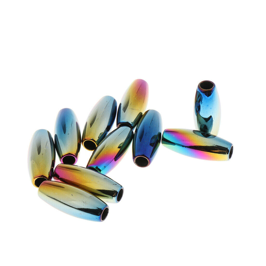 Pack Of 10pcs Hair Tube Beads Dreadlocks for Beards & Hair Decoration DIY