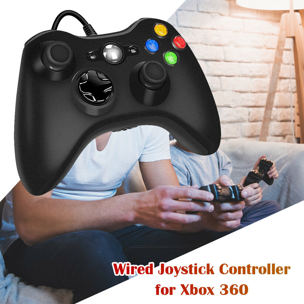 BLACK BRAND NEW USB WIRED CONTROLLER FOR MICROSOFT XBOX ONE S DESKTOP LAPTOP