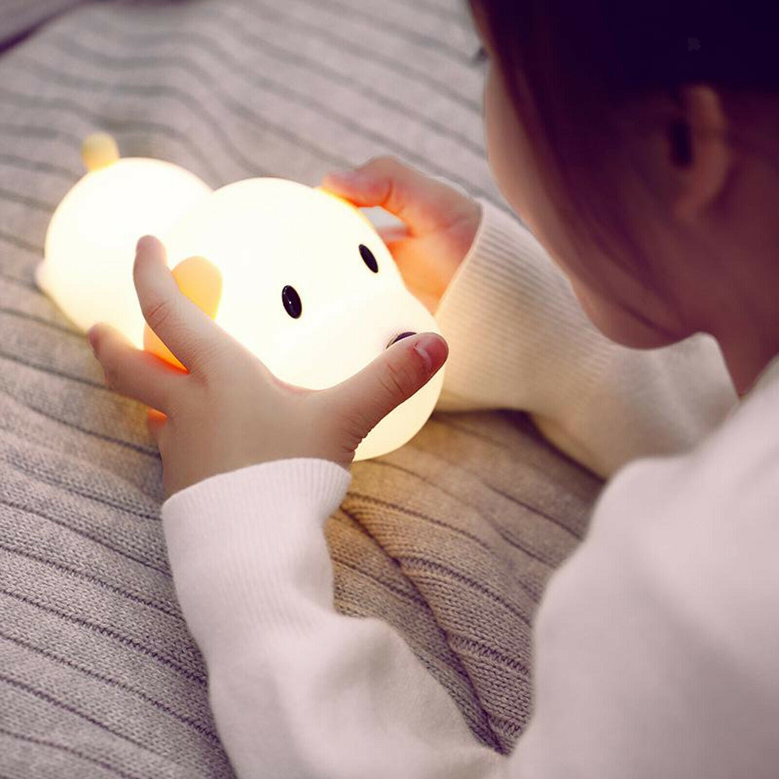 Silicone Touch Sensor Night Light Adjustable Children Nursery Tabletop Lamp