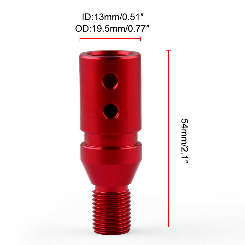 Shift Knob Shifter Adapter M12 x 1.25 for Non-Threaded Manual Transmission Car