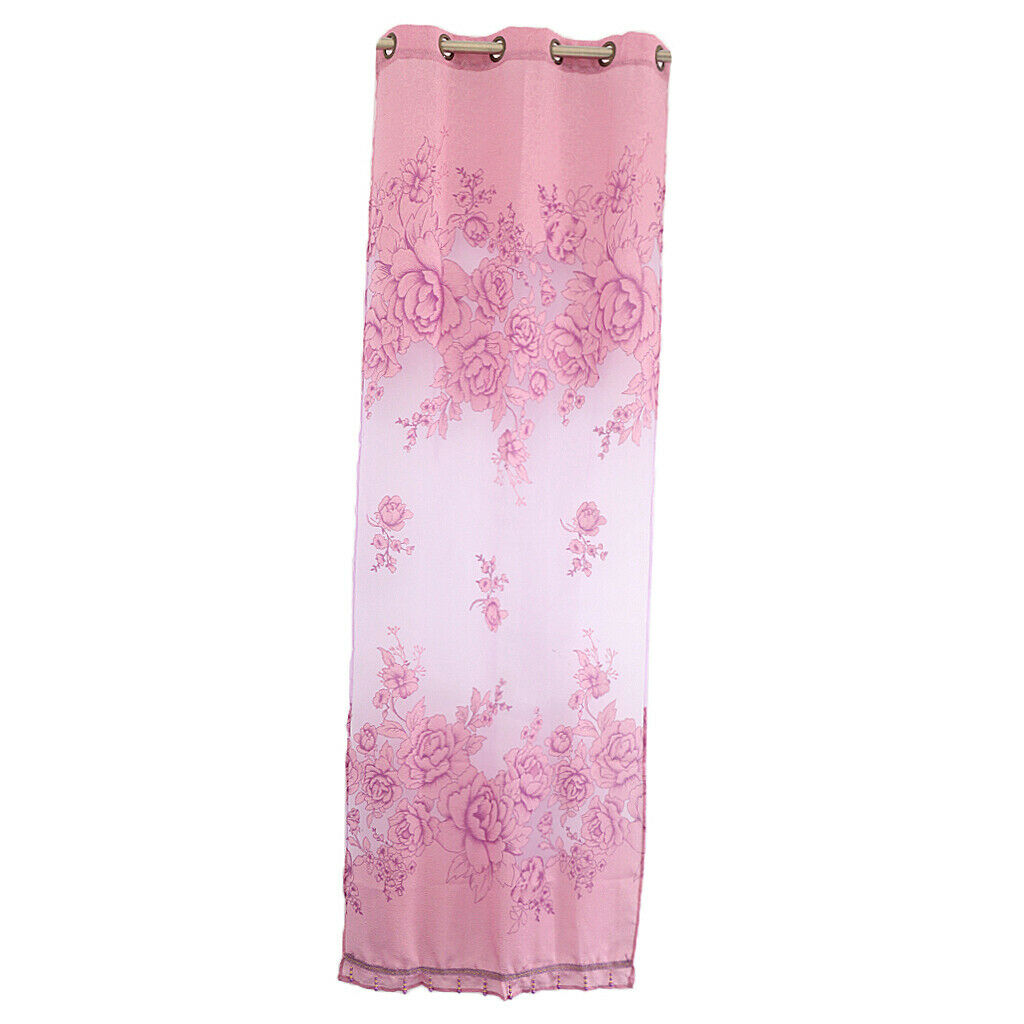 Gorgeous 2.5*1M Peony Beads Voile Curtain Window Tulle Sheer Curtain