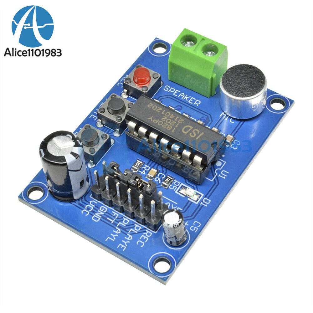 ISD1820 voice board sound recording recorder Playback module on-board microphone