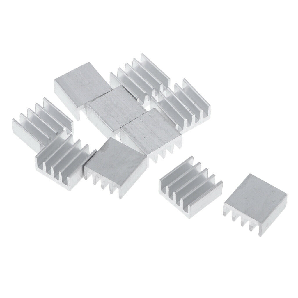 10PCS Aluminum  Sink, Cooling Fins  Sink, 14 X 14 X 7mm, Aluminum