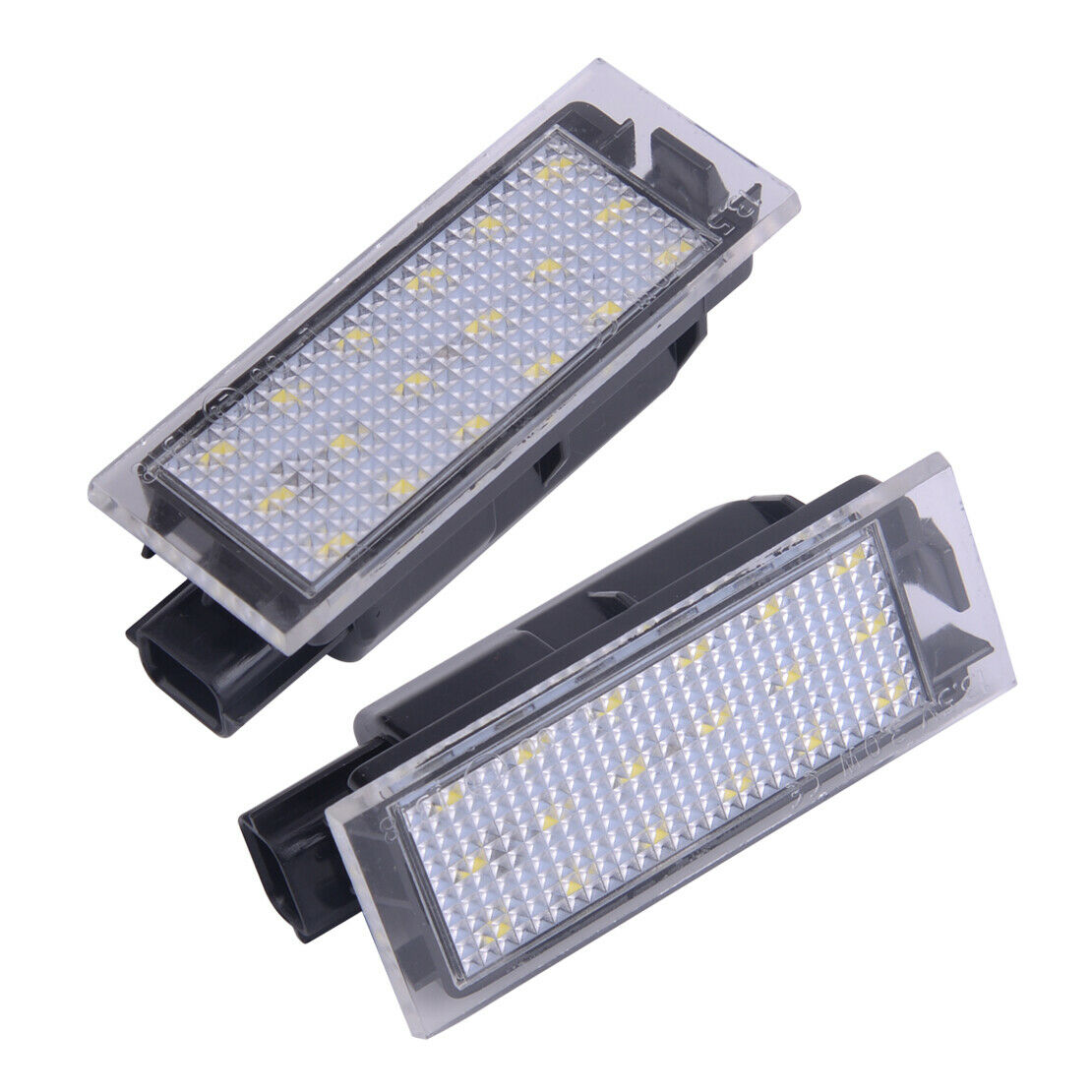 Pair Number License Plate Light Lamp Fit for Renault Clio MK III 2005-2009 Atn