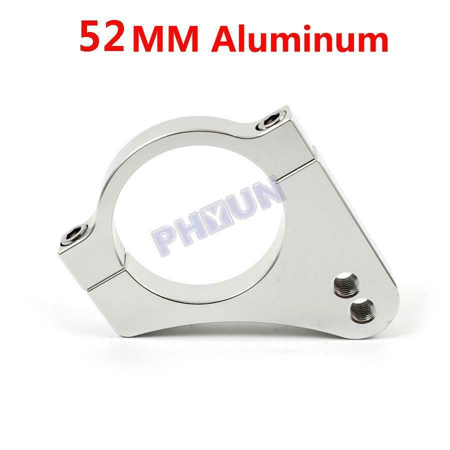52mm Motorcycle Steering Damper Fork Frame Mounting Clamp Bracket Aluminum Alloy