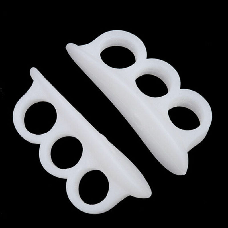 2pcs White Gel Toe Separators Stretchers Alignment Bunion Pain Foot Relie.l8