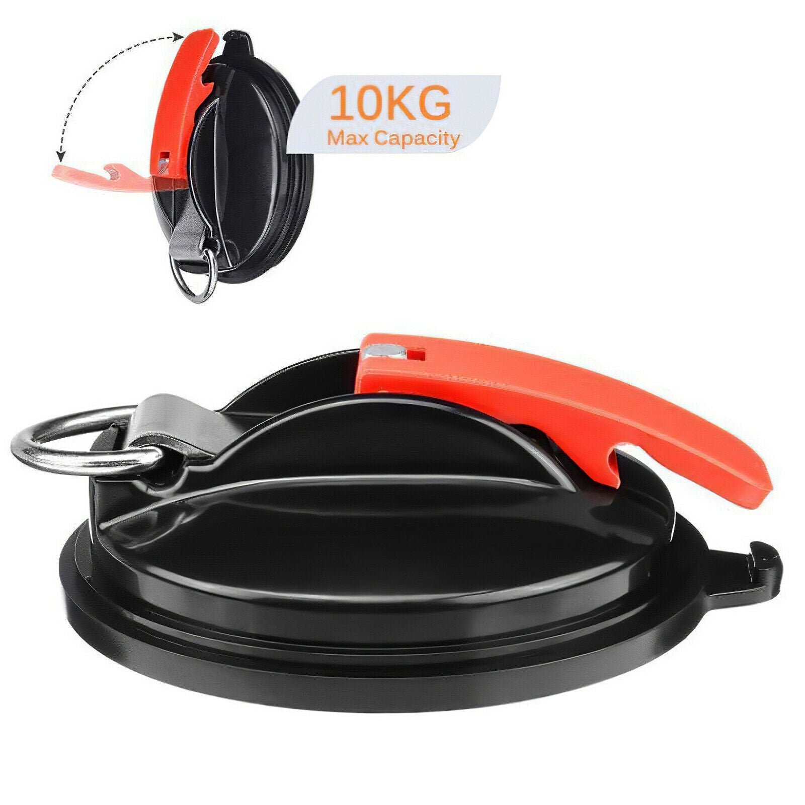 4X Suction Cup Anchor Tie Down Car Side Awning Durable With Securing S Hook