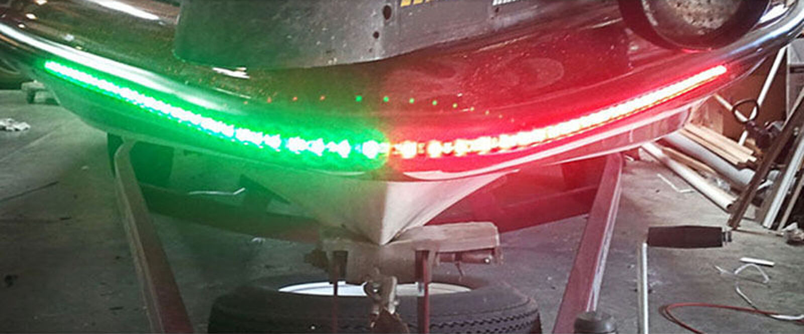 2x Boat Navigation LED Lighting RED & GREEN 12" Waterproof Marine LED Strips