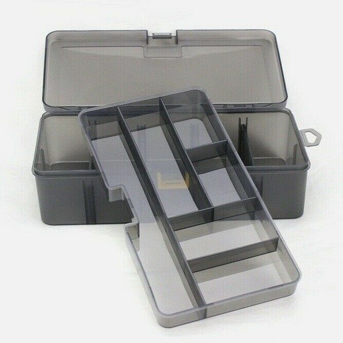 New Clear Plastic Fishing Lures Bait Storage Tackle Box Case Container Organizer