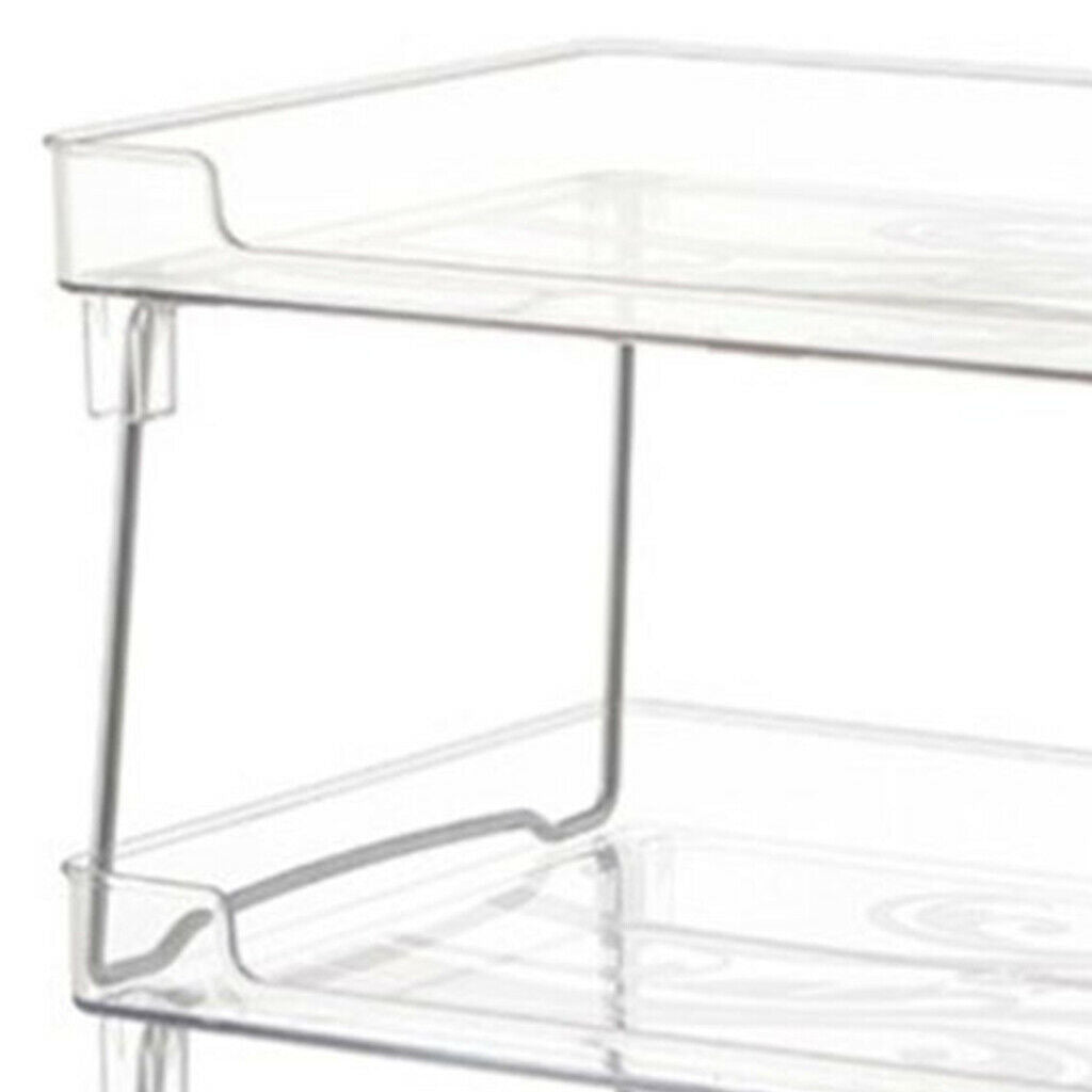 2x Cabinet Organizer Storage Rack for Cupboard Office Desktop Sundries Stand
