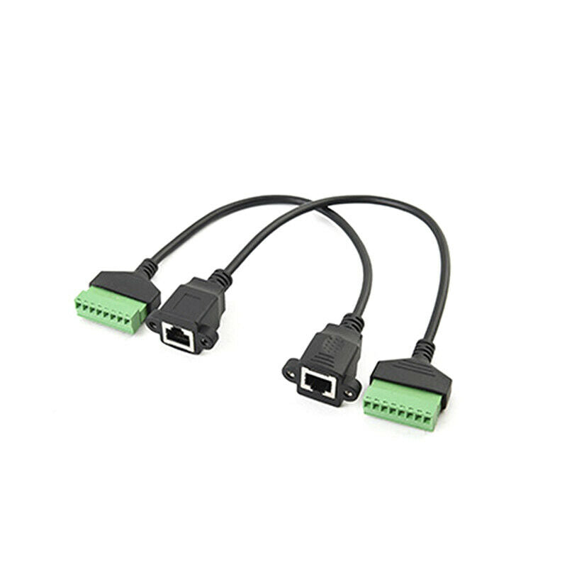 1pcs RJ45 female cable RJ45 8p8c plug to 8 pin terminal RJ45 to terminal .l8