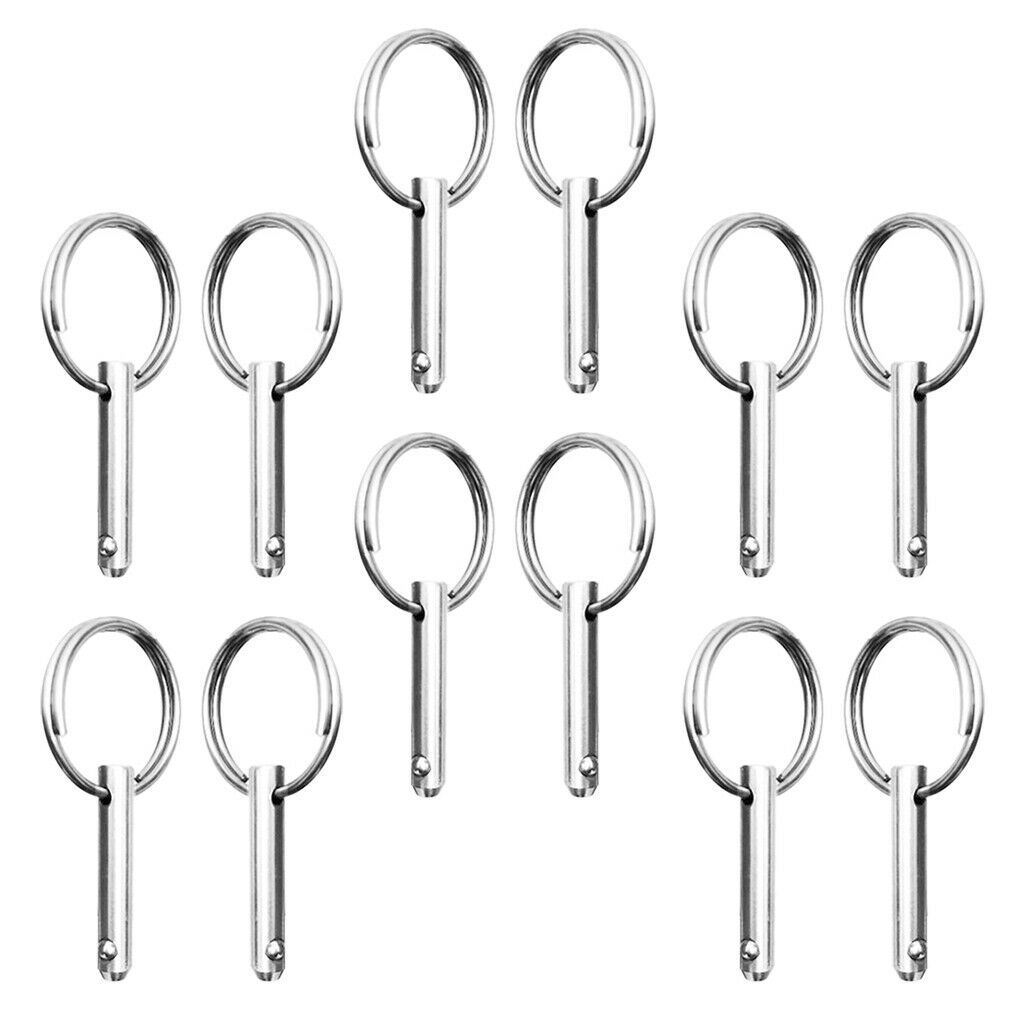 12pcs Stainless Steel Spring Release Pin Fr Top Bridge Hinge