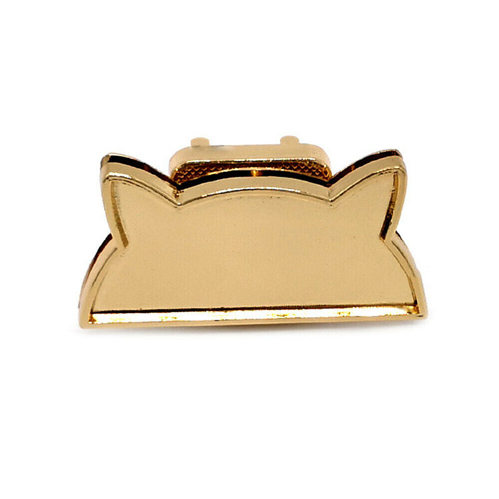 Cat Head Bag Clasp Twist Turn Lock Repair DIY Handbag Purse Hardware Accessories