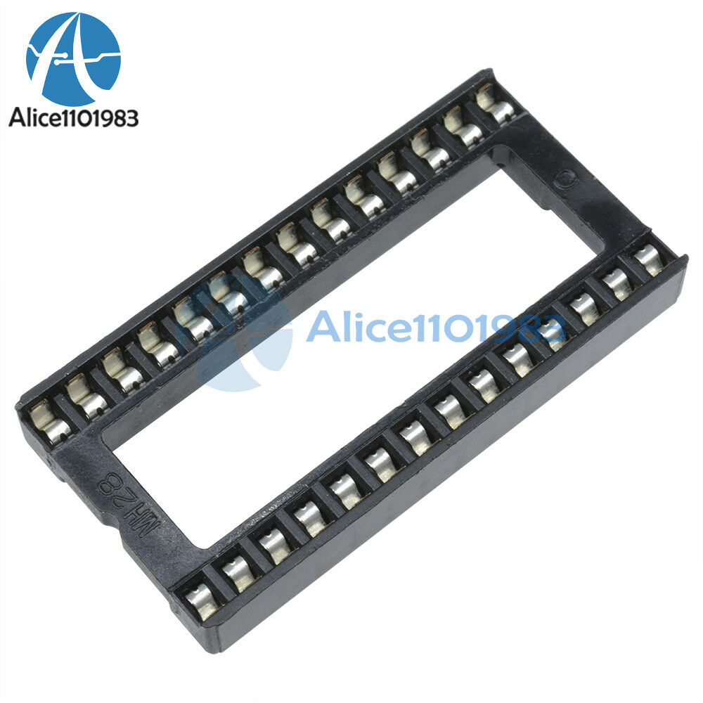 20PCS 28PIN 28 PIN DIP IC Socket Adaptor Solder WIDE Type Socket Pitch Dual Wipe