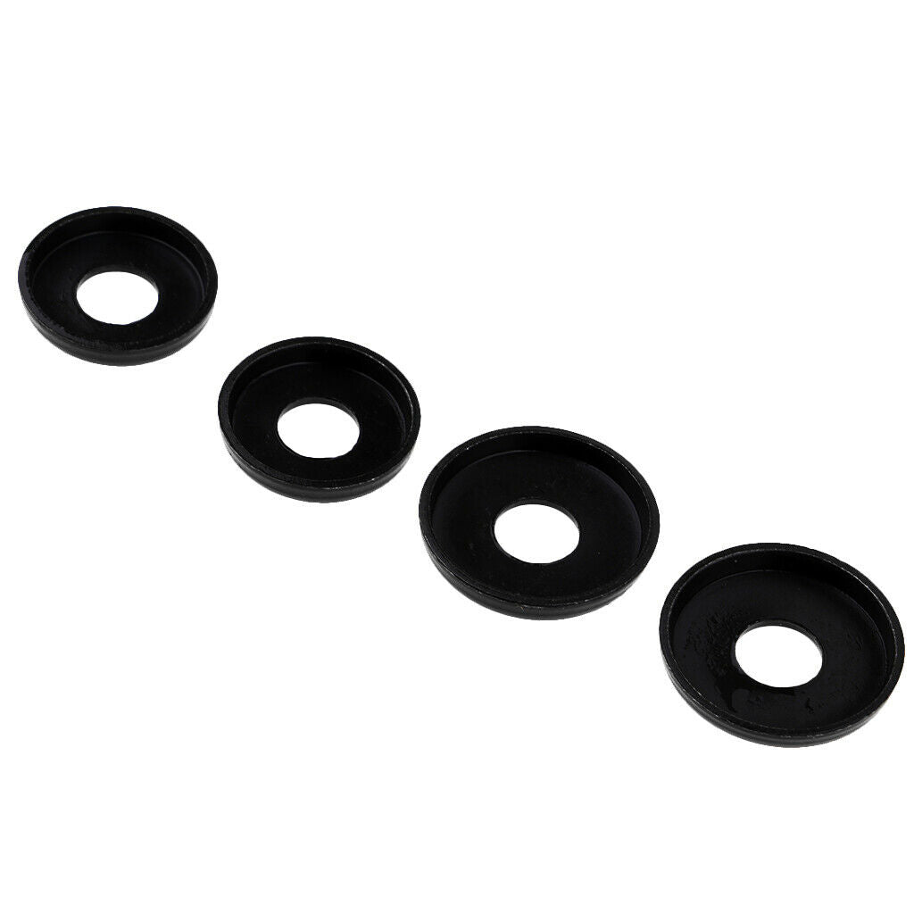 2 pairs of skateboard longboard replacement cups, black