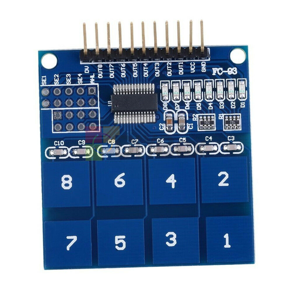 2x TTP226 8Channel Digital Capacitive Switch Touch Sensor IC Module for  arduino