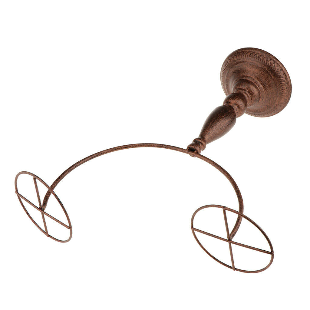Double Holders Hat Display Baseball Sports   Storage Stand Rack Copper