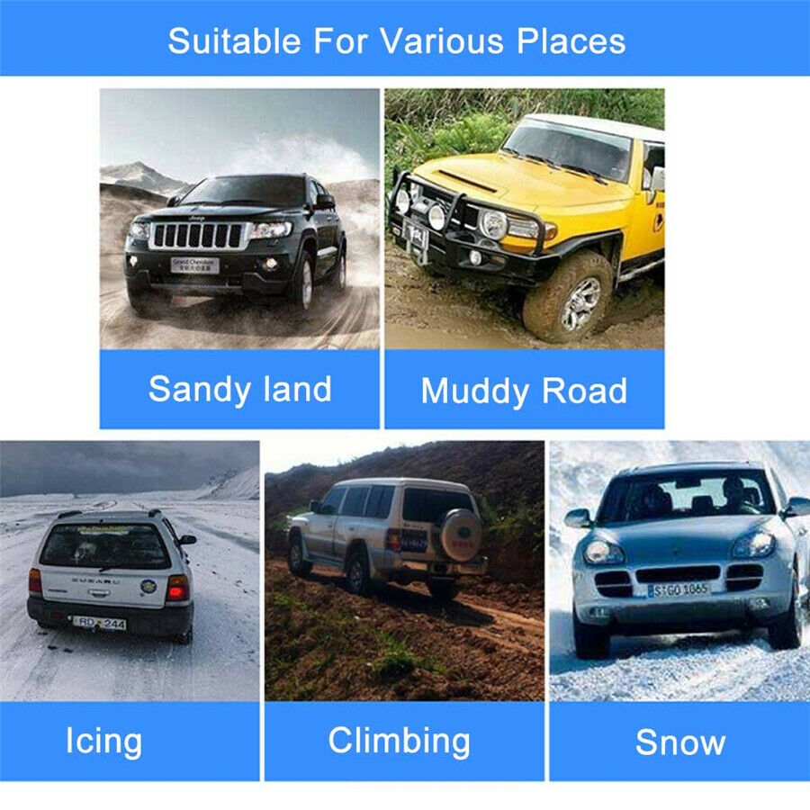 3 PCS Snow Tire Chain for Car Truck SUV Anti-Skid Emergency Winter Driving