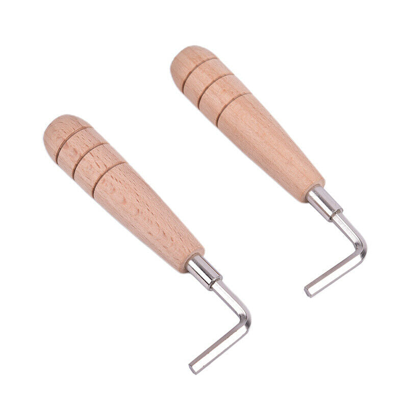 1PC Guitar Neck Wrench Key Wooden Handle Mandolin Ukulele Luthier Tool.l8