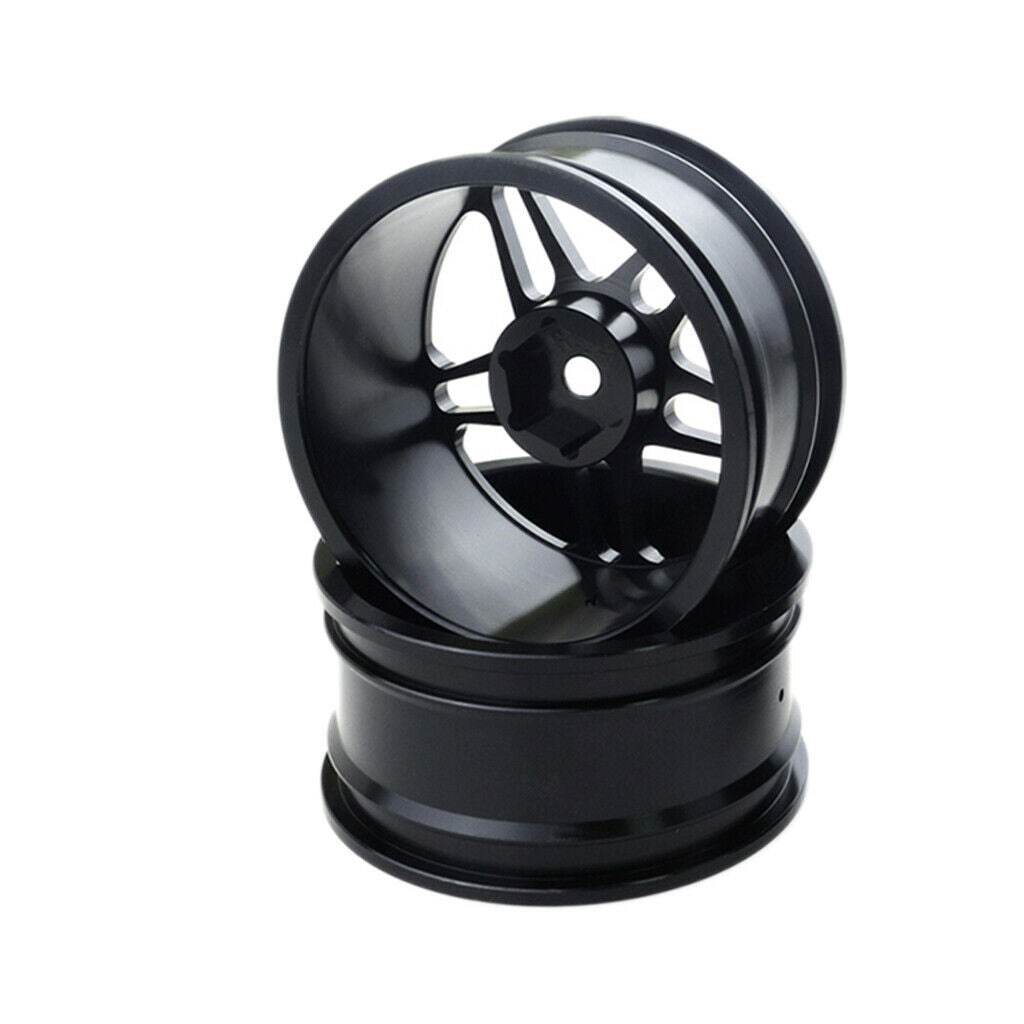 4pcs Aluminum Wheel Rims for HSP HPI Kyosho 1:10 On-Road RC Flat Racing Car