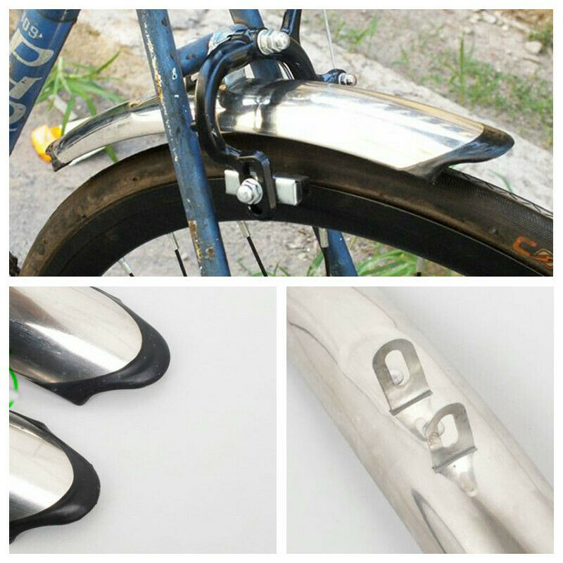 1 Pair Road Bike Mudguard 27'' 700c Bike Front Rear Fender Replace Accessory DIY