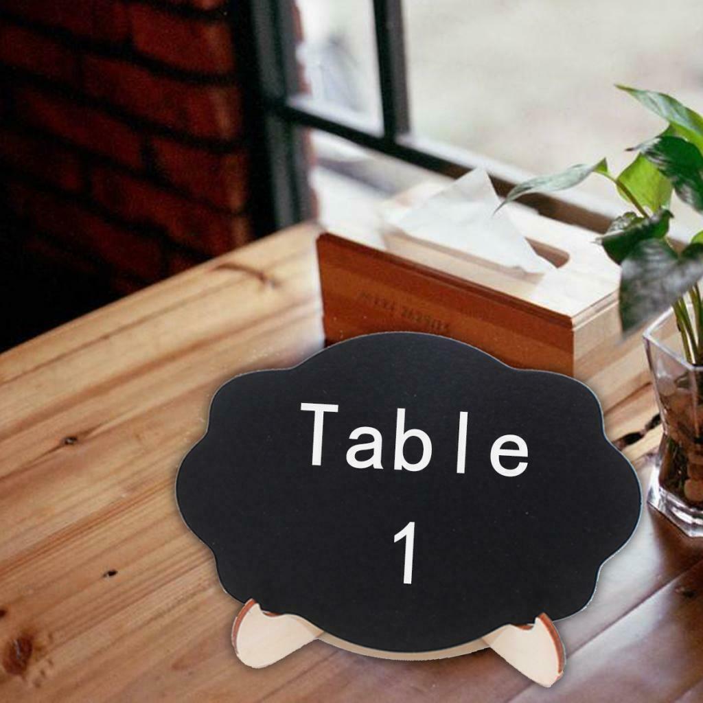 10x Mini Message Wooden Blackboard Note Sign Message Chalk Board Chalkboard