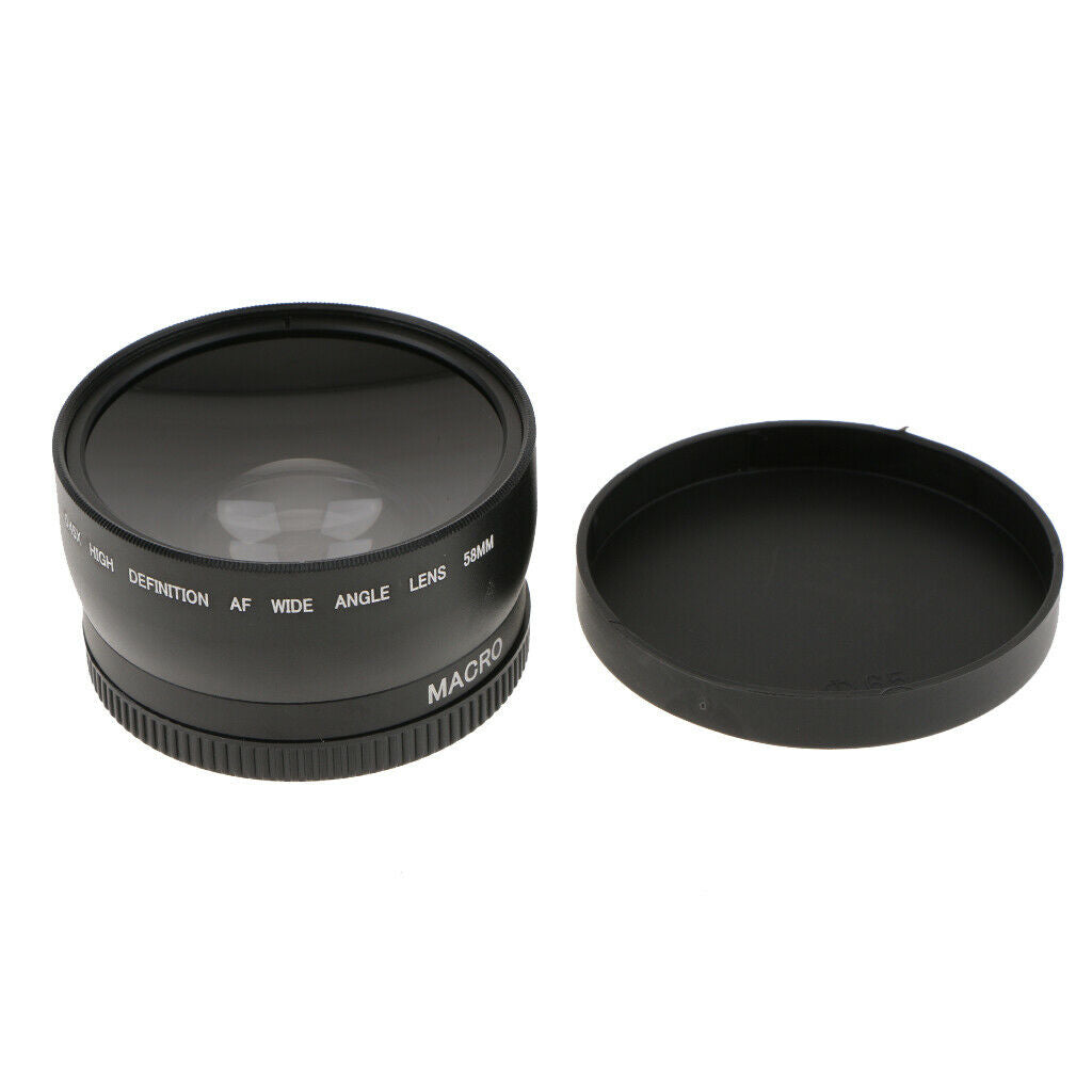 Professional 58mm 0.45X Wide Angle Lens with Macro and Storage Bag for SLR