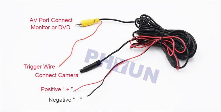 1 Set Mini Auto Vehicle Front/Side/Rear View Reverse Camera + Conversion Line