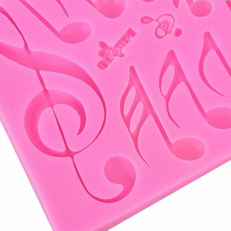 Pastry Baking Tools Music Notes Shaped Silicone Fondant Cake Molds Bakwar.l8