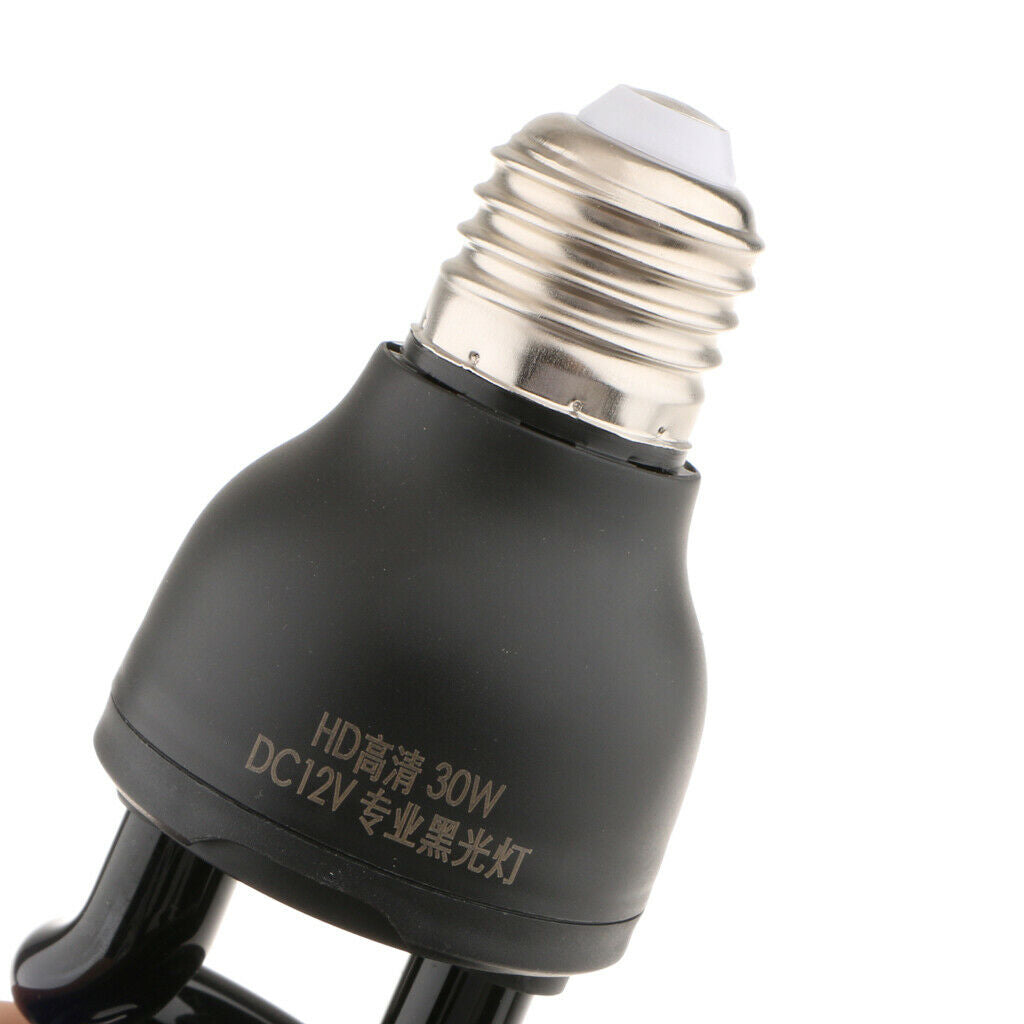 2x 12V Ultraviolet Blacklight Bulb Fluorescent Lightbulb Spiral Type - 30W