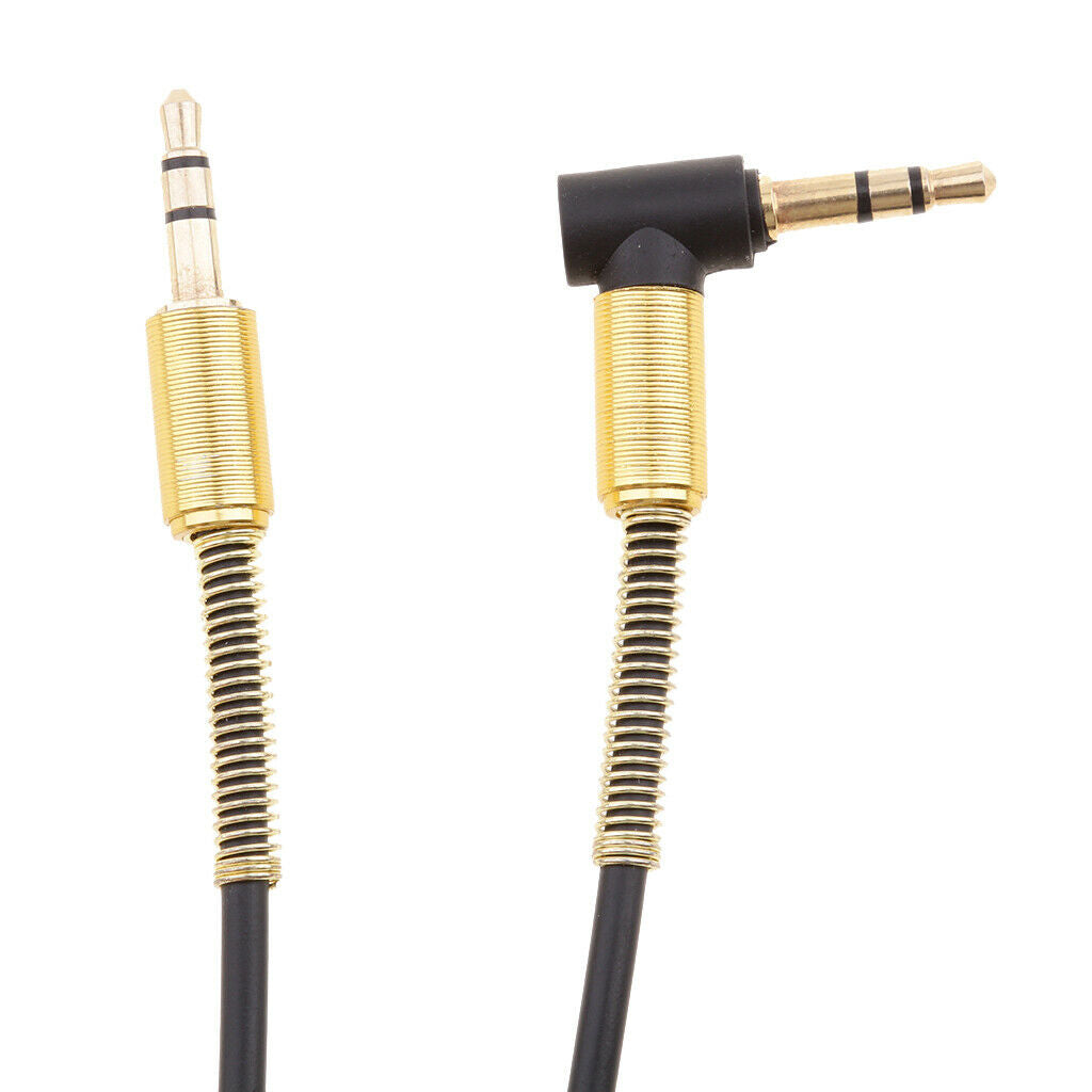 3.5mm Male Aux Cable L-Shaped Cord+2.5mm Male to 3.5mm Female Audio Adapter