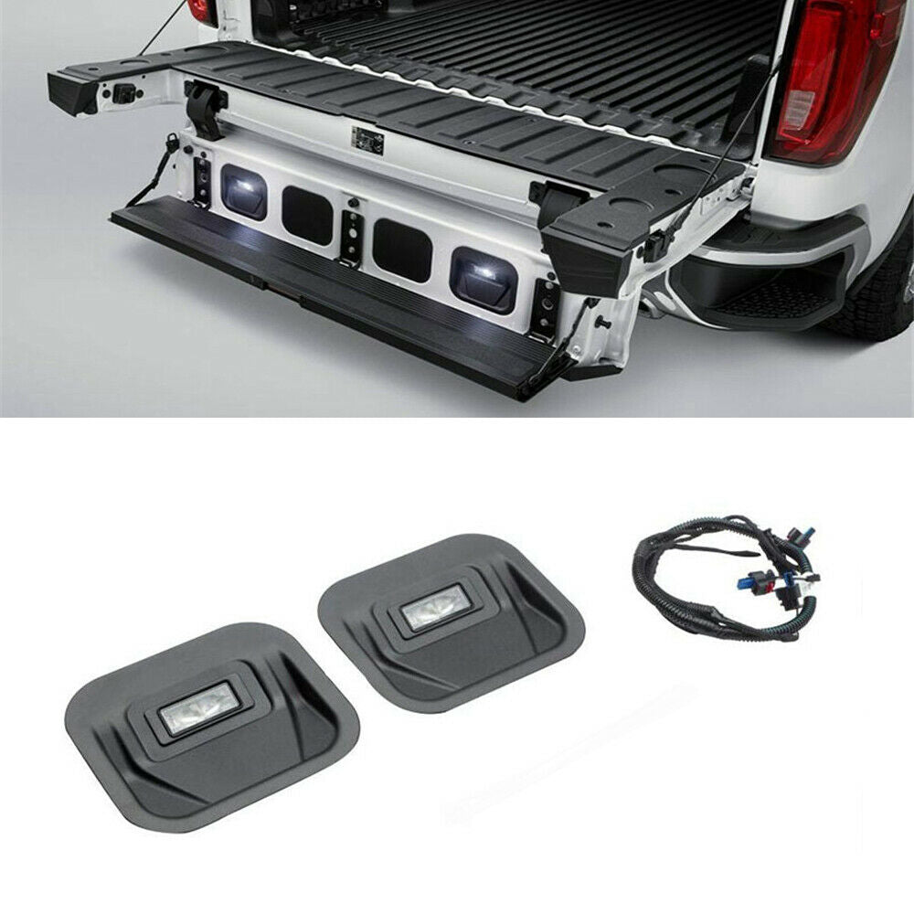 For 2019-21 GMC Sierra 1500 2020-21 2500HD & 3500HD LED Tailgate Step Light Kit