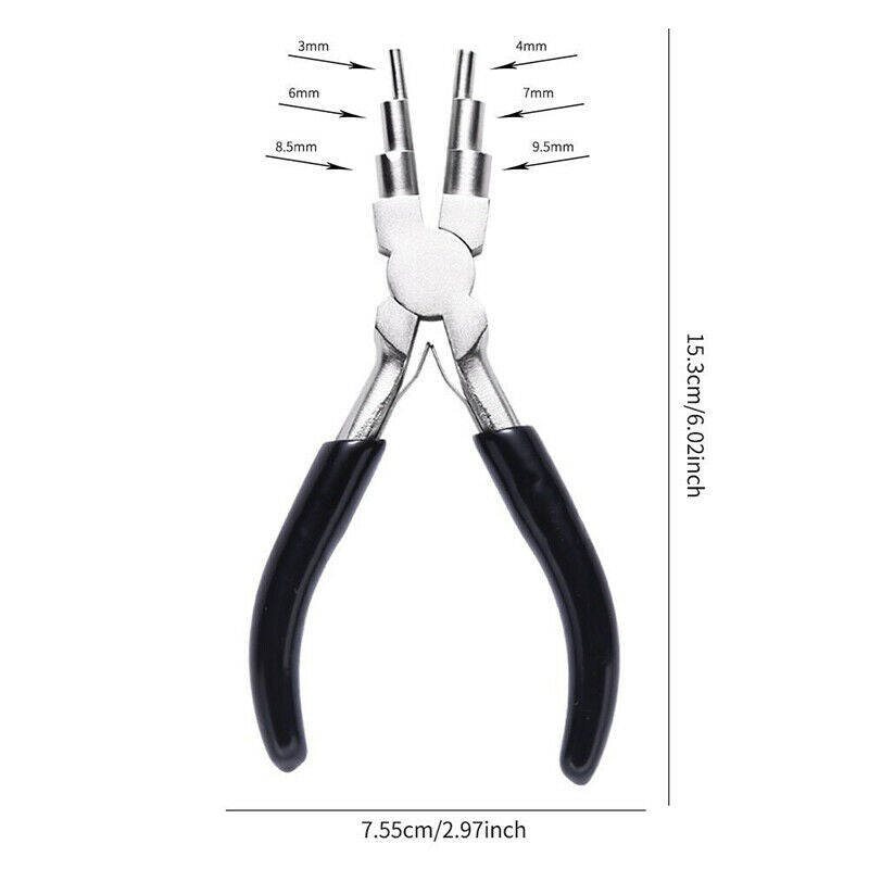 6-In-1 Bail Making Plier Wire Looper Forming Pliers Making Jewelry Jump RingBDA