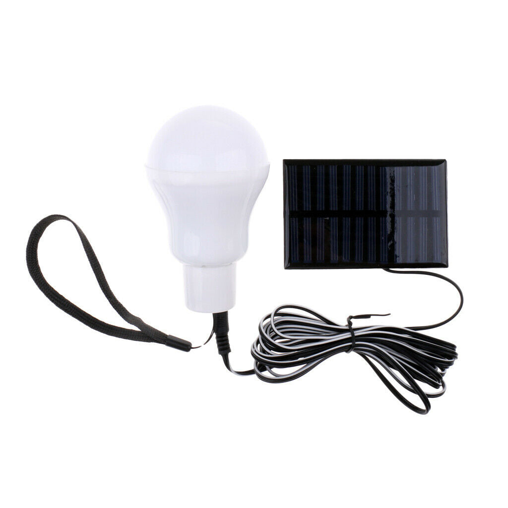 Portable Solar Powered LED Bulb Light Outdoor Camping Lighting Lamp 10x6.2cm