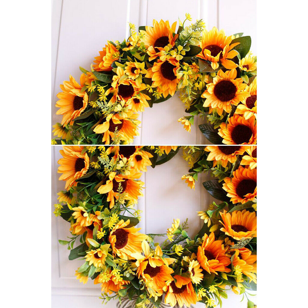 Wreath Flower Wreaths for Front Door 16'' Front Door Wreath Home Decor for