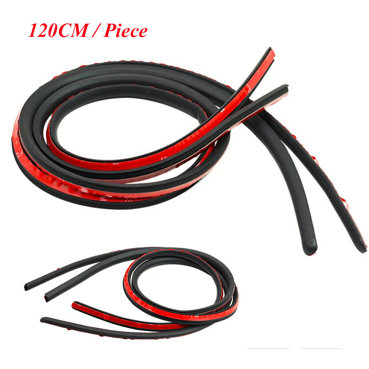 1 Pair Size 10 x 10mm Automotive Waterproof Dust-proof Rubber Trunk Seal Strip